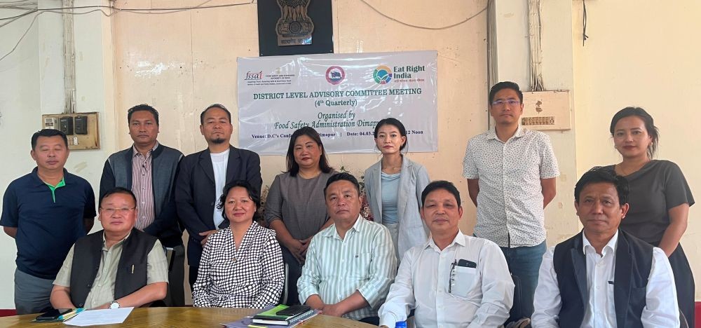 Food Safety District Level Advisory Committee held its 4th quarterly meeting at the DC's conference hall, Dimapur on March 4.